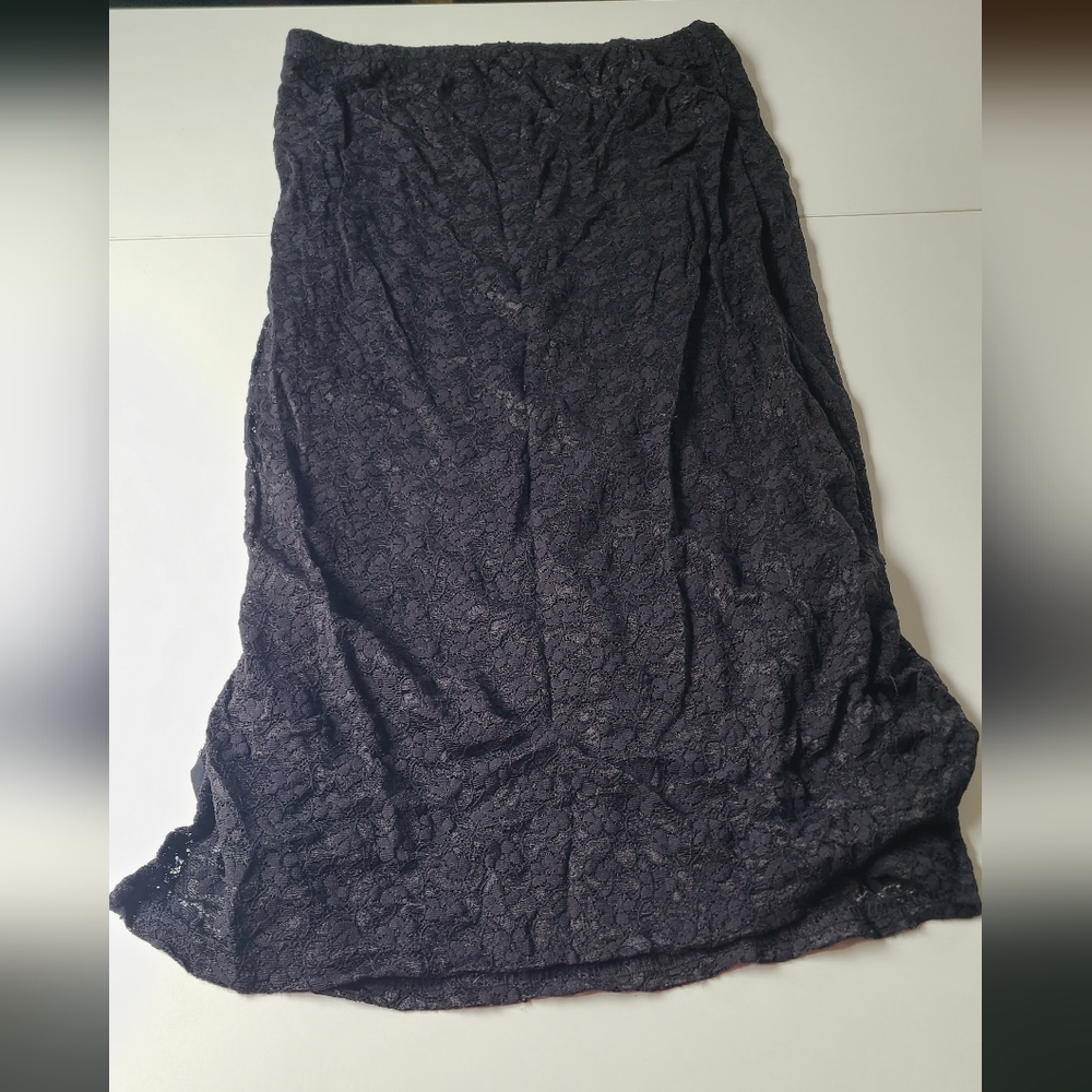 Elegant Black Lace Skirt